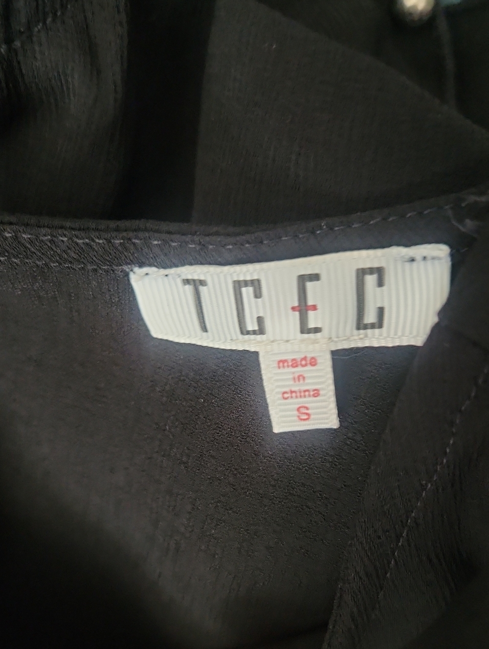 TCEC Women’s Black Ruffle Bead-Accent Dress - S - Picture 6 of 7